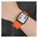 Forcell F-Design FA05 Apple Watch 42/44/45/49mm nylon szíj, narancssárga