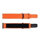 Forcell F-Design FA05 Apple Watch 42/44/45/49mm nylon szíj, narancssárga