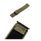 Forcell F-Design FA05 Apple Watch 42/44/45/49mm nylon szíj, zöld