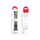 Forcell F-Design FA05 Apple Watch 42/44/45/49mm nylon szíj, zöld