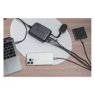   Forcell F-Energy GaN III VT-51 3xUSB-C + 2xUSB-A asztali töltő, PD, QC4.0, SFC2.0, 5A, 200W, szürke