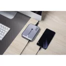 Forcell F-Energy GaN III VT-51 3xUSB-C + 2xUSB-A asztali töltő, PD, QC4.0, SFC2.0, 5A, 200W, szürke