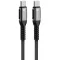 Forcell F-Energy C263 USB-C-USB-C tölto / adatkábel, QC4.0 PD 5A, 240W, 1,2m, fekete