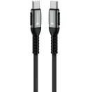 Forcell F-Energy C263 USB-C-USB-C tölto / adatkábel, QC4.0 PD 5A, 240W, 1,2m, fekete