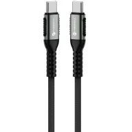   Forcell F-Energy C263 USB-C-USB-C tölto / adatkábel, QC4.0 PD 5A, 240W, 1,2m, fekete