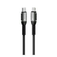   Forcell F-Energy C259 USB-C-Lightning töltő / adatkábel, PD 3A, 27W, 1,2m, fekete