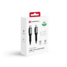 Forcell F-Energy C259 USB-C-Lightning töltő / adatkábel, PD 3A, 27W, 1,2m, fekete
