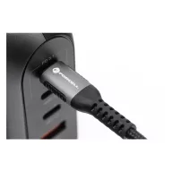   Forcell F-Energy C257 USB A-Lightning töltő / adatkábel, 2,4A, 12W, 1,2m, fekete