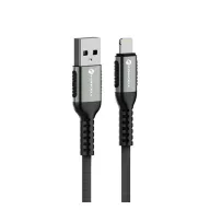   Forcell F-Energy C257 USB A-Lightning töltő / adatkábel, 2,4A, 12W, 1,2m, fekete