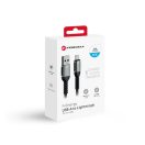 Forcell F-Energy C257 USB A-Lightning töltő / adatkábel, 2,4A, 12W, 1,2m, fekete