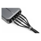 Forcell F-Energy C257 USB A-Lightning töltő / adatkábel, 2,4A, 12W, 1,2m, fekete