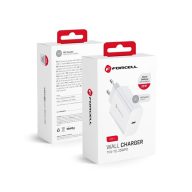   Forcell F-Energy TFK-TC-25WPD USB-C töltő adapter, PD, QC4.0, 3A, 25W, fehér
