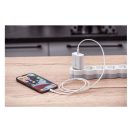 Forcell F-Energy TFK-TC-20WPD USB-C + USB-C-Lightning  töltő adapter kábellel, PD, QC4.0, 3A, 20W, fehér