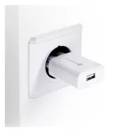   Forcell F-Energy TFK-TC-1099 USB-A + USB-A-USB-C töltő adapter kábellel, QC3.0, 2,4A, 18W, fehér