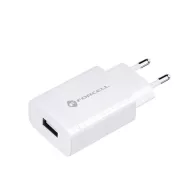   Forcell F-Energy TFK-TC-1099 USB-A + USB-A-USB-C töltő adapter kábellel, QC3.0, 2,4A, 18W, fehér