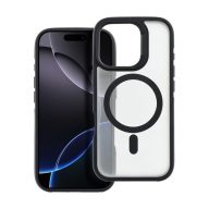   Neo iPhone 16 Pro Max MagSafe kompatibilis kemény hátlap tok, átlátszó/fekete