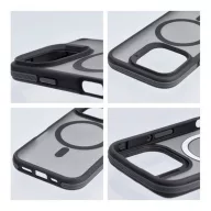   Neo iPhone 16 Pro Max MagSafe kompatibilis kemény hátlap tok, átlátszó/fekete