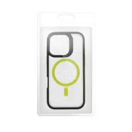   Neo iPhone 16 Plus MagSafe kompatibilis kemény hátlap tok, átlátszó/sárga
