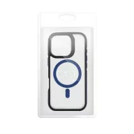  Neo iPhone 16 Plus MagSafe kompatibilis kemény hátlap tok, átlátszó/kék