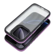 Neo iPhone 15 Pro kemény hátlap tok, átlátszó/lila