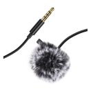 Puluz PU424 mikrofon jack 3,5mm csatlakozó, 1,5m, fekete