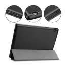 Tactical Book Tri Fold Lenovo TAB P11/P11 Plus/P11 5G (TB-J606/TB-J616/TB-J607) flip tok, fekete