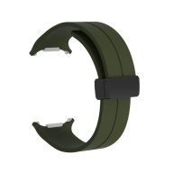   Samsung Galaxy Watch Ultra mágneses szilikon óraszíj, 24mm, sötétzöld