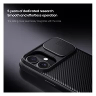   Nillkin CamShield Pro Apple iPhone 16 műanyag hátlap tok, fekete