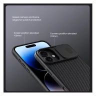   Nillkin CamShield Pro Apple iPhone 16 műanyag hátlap tok, fekete
