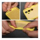 2mm Motorola G35 5G szilikon tok, világos sárga