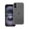 Clear 2mm iPhone 16 Plus csillámos szilikon tok, átlátszó