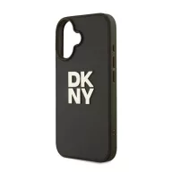  DKNY PU Leather Stack Logo iPhone 16 tok csuklópánttal, zöld