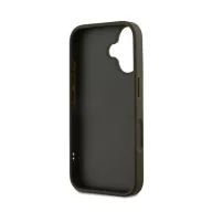   DKNY PU Leather Stack Logo iPhone 16 tok csuklópánttal, zöld