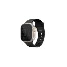 Uniq Stride KFM Apple Watch 49mm gumis szilikon szíj, fekete