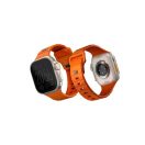 Uniq Stride KFM Apple Watch 49mm gumis szilikon szíj, narancs
