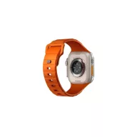   Uniq Stride KFM Apple Watch 49mm gumis szilikon szíj, narancs
