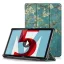 Lenovo Tab M10 (10.1) TB-X605F, mappa tok, virág minta, Trifold, zöld/színes