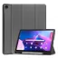 Lenovo Tab M10 Plus (10.61) (3. generáció) TB125 / TB128, mappa tok, Trifold, érintőceruza tartó, szürke