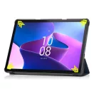 Lenovo Tab M10 (10.1) (3. generáció) TB-328, mappa tok, párduc kölyök minta, Trifold, zöld/színes