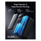 Anker Powerbank GaNPrime USB-C Input/Output, USB-A+USB-C Output 24000mAh, 140W,  fekete (A1289011)