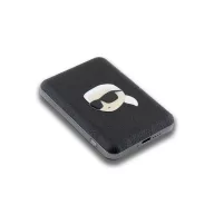   Karl Lagerfeld Embossed Karl Head MagSafe kompatibilis Power bank / külső akkumulátor, 5000mAh, fekete