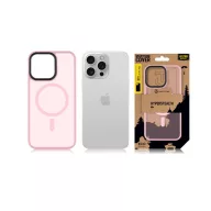   Tactical MagForce Hyperstealth iPhone 15 Pro Max hátlap tok, áttetsző/rózsaszín