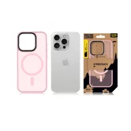   Tactical MagForce Hyperstealth iPhone 15 Pro hátlap tok, áttetsző/rózsaszín