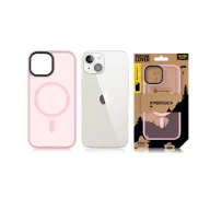   Tactical MagForce Hyperstealth iPhone 15 hátlap tok, áttetsző/rózsaszín