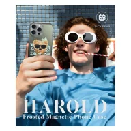   Zuck Bear Harold iPhone 16 Pro Max MagSafe kompatibilis kemény hátlap tok, fekete