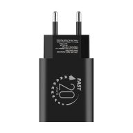 OBAL:ME USB-C hálózati adapter, 20W, fekete