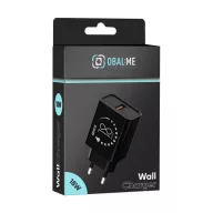 OBAL:ME USB-C hálózati adapter, 18W, fekete