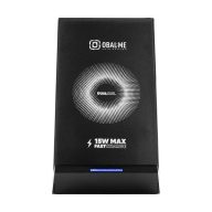   OBAL:ME StandCharger asztali tartó vezetéknélküli töltéssel, 15W, fekete