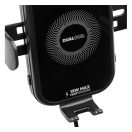 OBAL:ME GravCharger autós tartó vezetéknélküli töltéssel, 15W, fekete