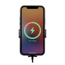 OBAL:ME GravCharger autós tartó vezetéknélküli töltéssel, 15W, fekete